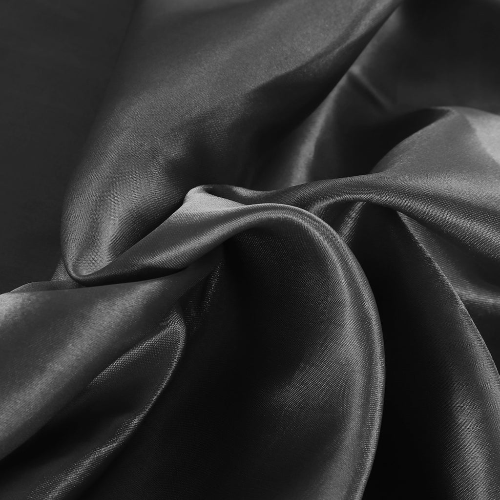 DreamZ Silky Satin Sheets Fitted Double Black-1954802912999903236