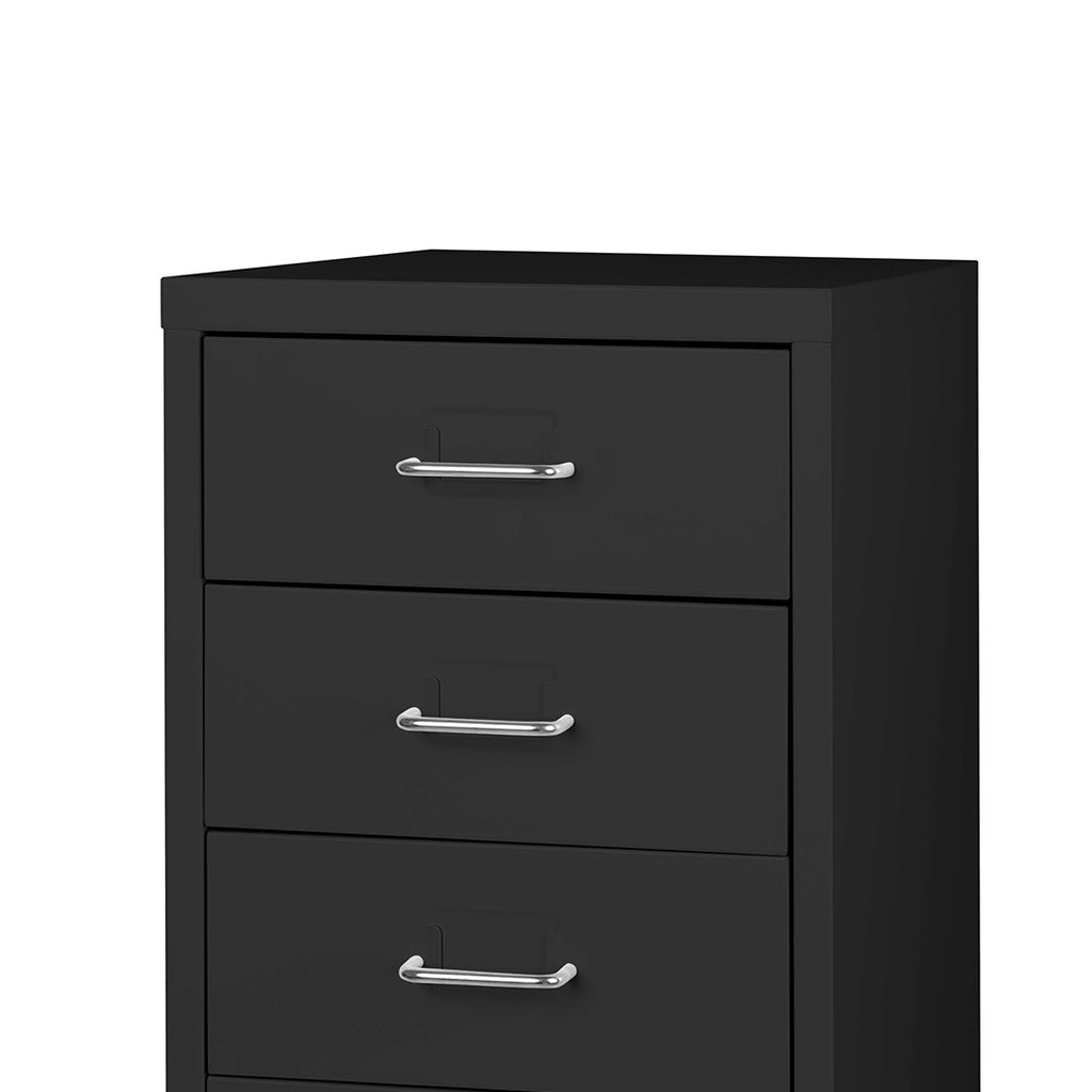 Levede 5 Drawer Office Cabinet Drawers Black-1954802727980765188