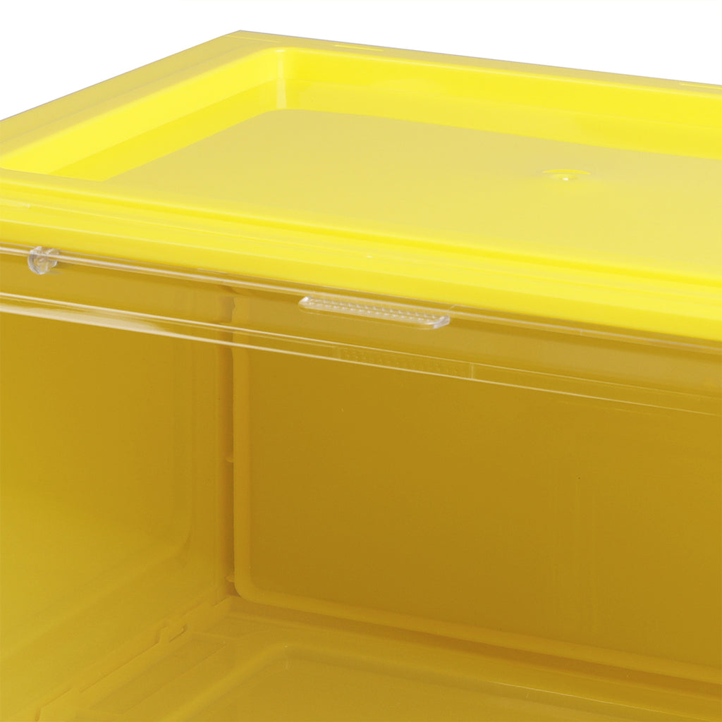 Stacked Sneaker Display Case Clear Shoe Yellow-1954802602273280004
