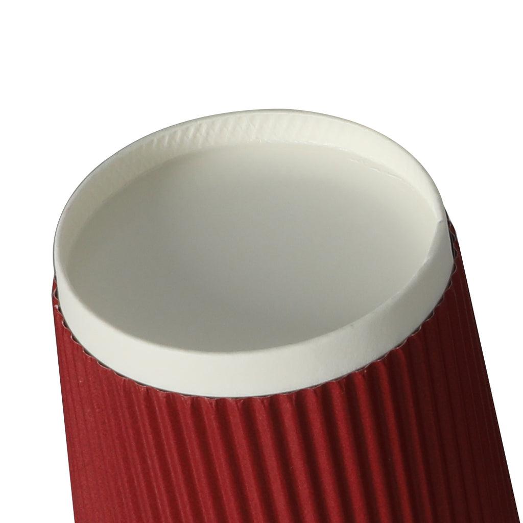 100 Pcs 16oz Disposable Takeaway Coffee Red-1954802895908114436