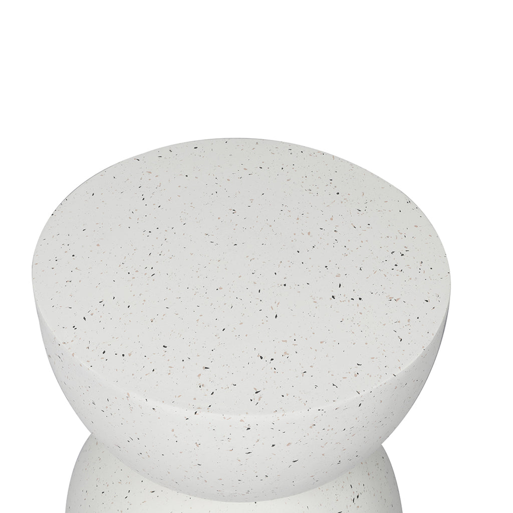 Levede Side Table Terrazzo Coffee Tables Beige-1954802989000691716