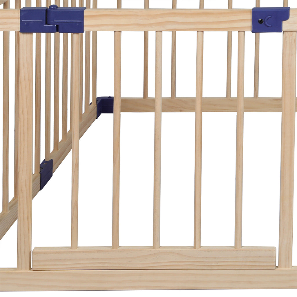 BoPeep Kids Playpen Wooden Baby Safety Large-1954802777876205572