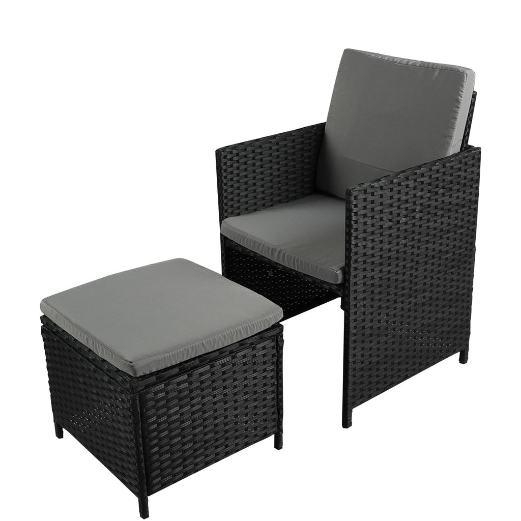 Levede 9PCS Outdoor Table Chair Set-1954802883304230916