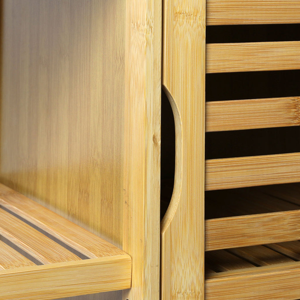 Levede Bathroom Bamboo Storage Cabinet Natural-1954802383976534020