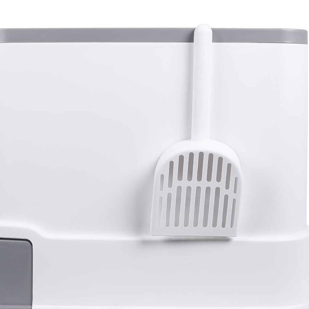 PaWz Cat Litter Box Fully Enclosed Kitty Grey-1954802512418705413