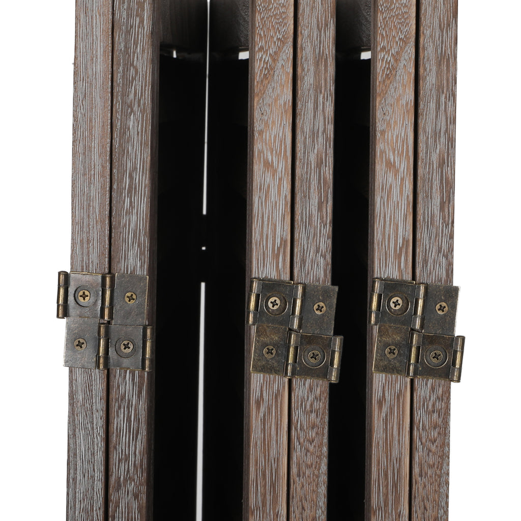 Levede 6 Panel Partition Room Divider Brown-1954802330083921925