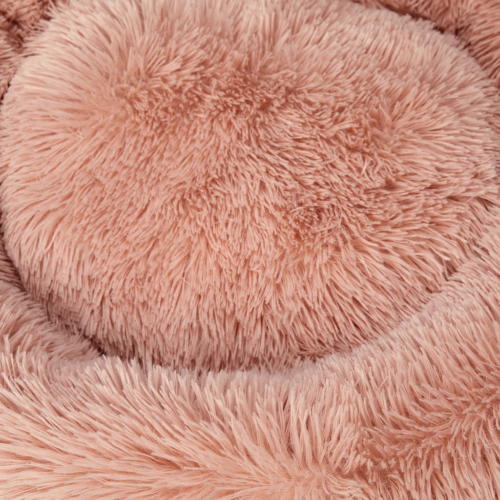 PaWz Pet Bed Cat Dog Donut Nest Calming XL Pink X-Large-1954802762344697861