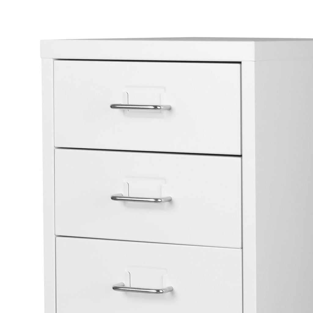 Levede Office Cabinet 8 Drawer Drawers White-1954802725258661893