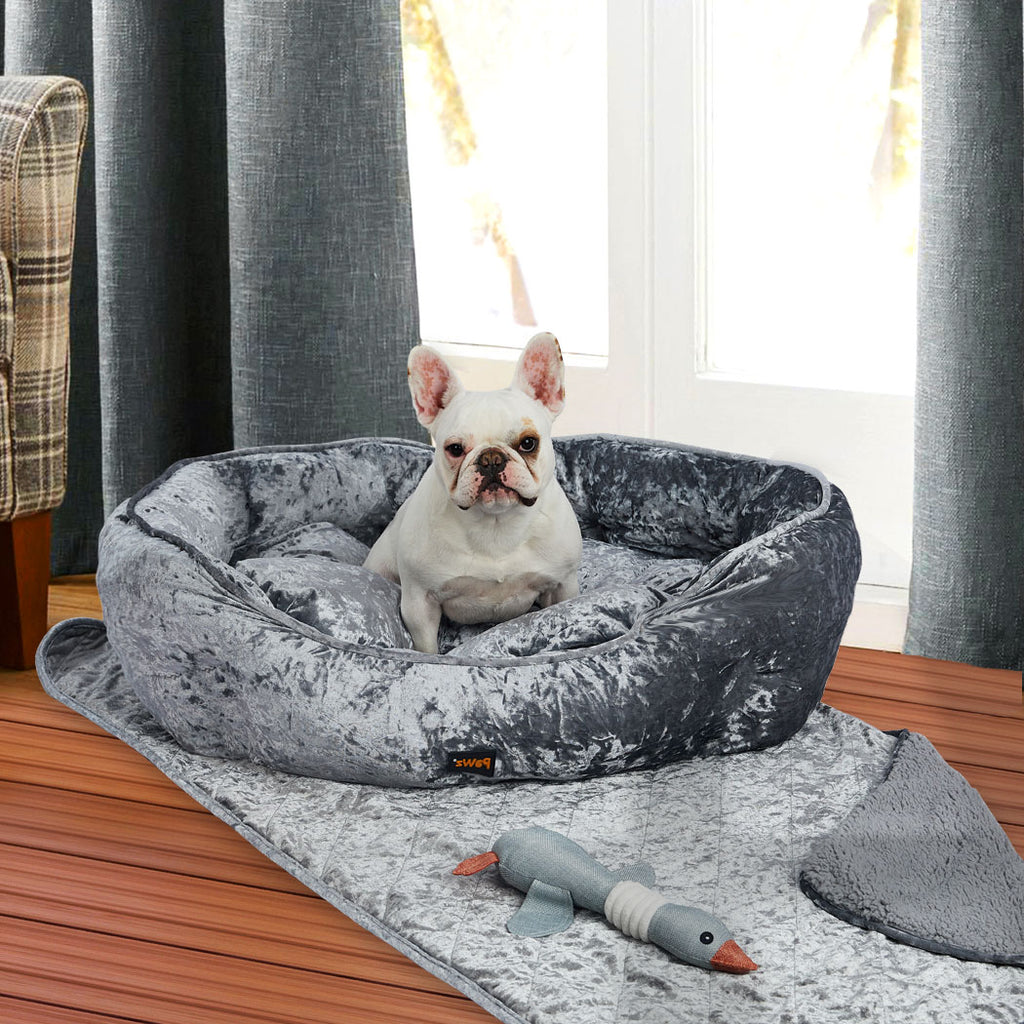 PaWz Pet Bed Set Dog Cat Quilted Blanket-1954802396114849798