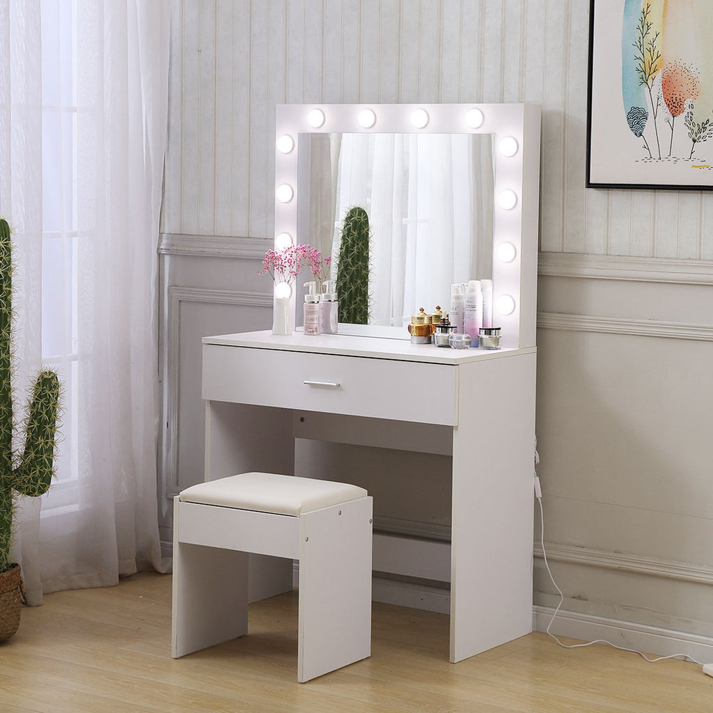 Levede Dressing Table Set Makeup Mirror-1954802330637570054