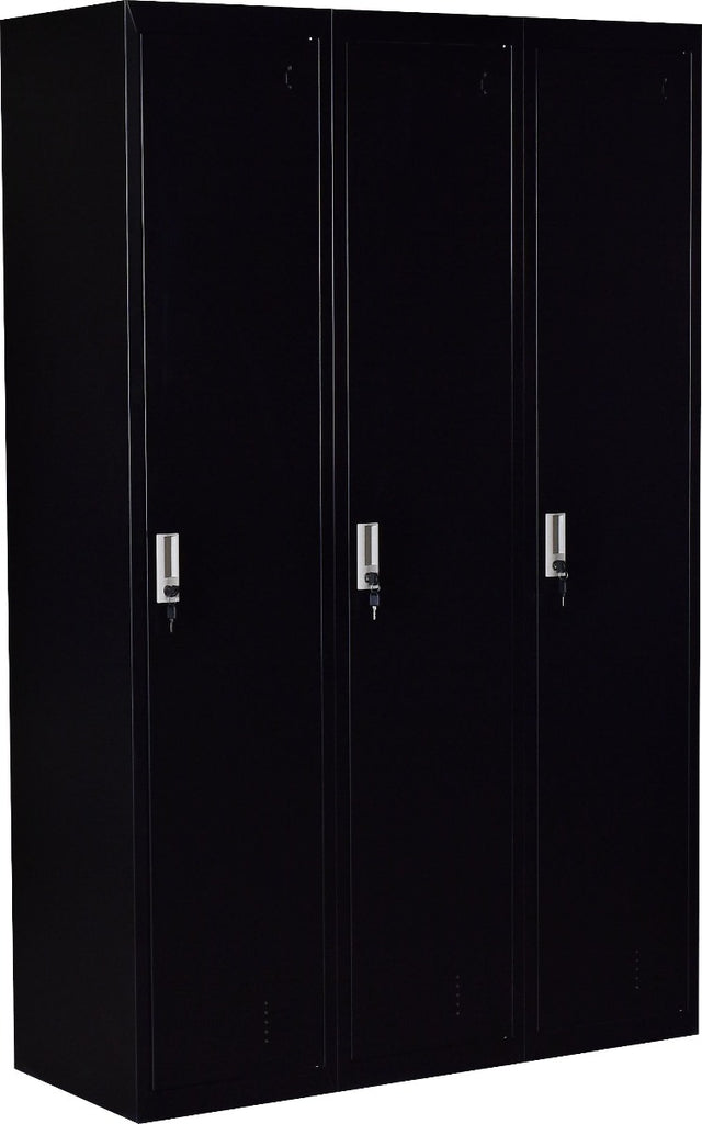Three-Door Side by Side Office Gym Shed Storage Locker