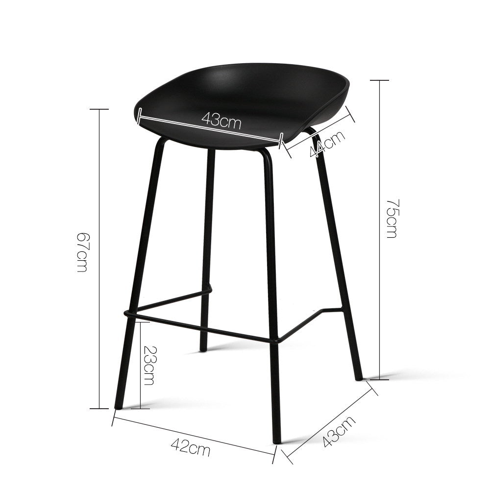 Artiss 2x Bar Stools Kitchen Counter Stools Metal