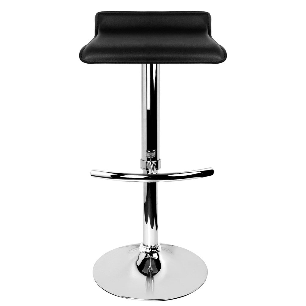 Artiss 2x Bar Stools Adjustable Gas Lift Chairs Black