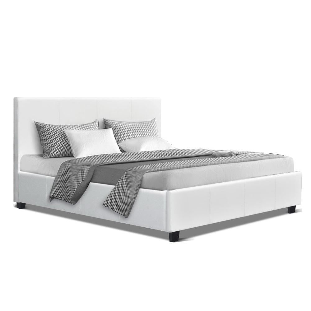Artiss Bed Frame Double Size White NEO