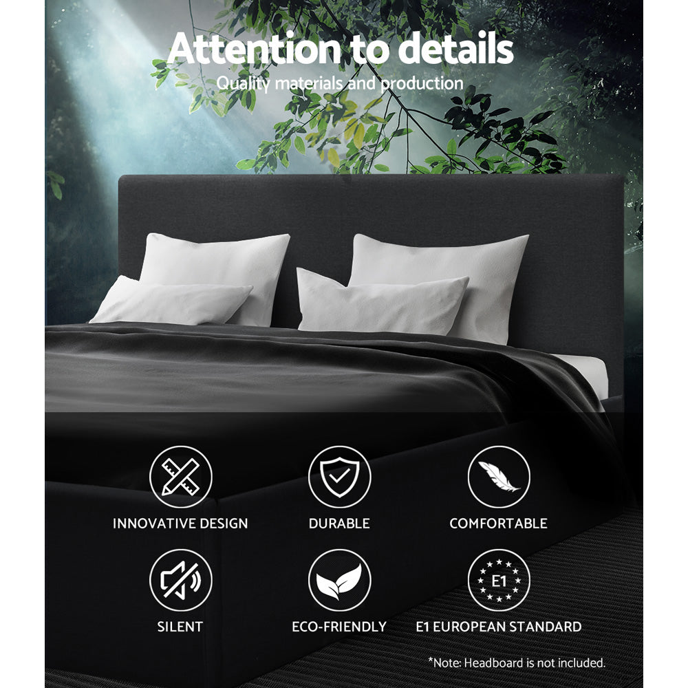Artiss Bed Frame King Single Size Gas Lift Base Grey TOKI