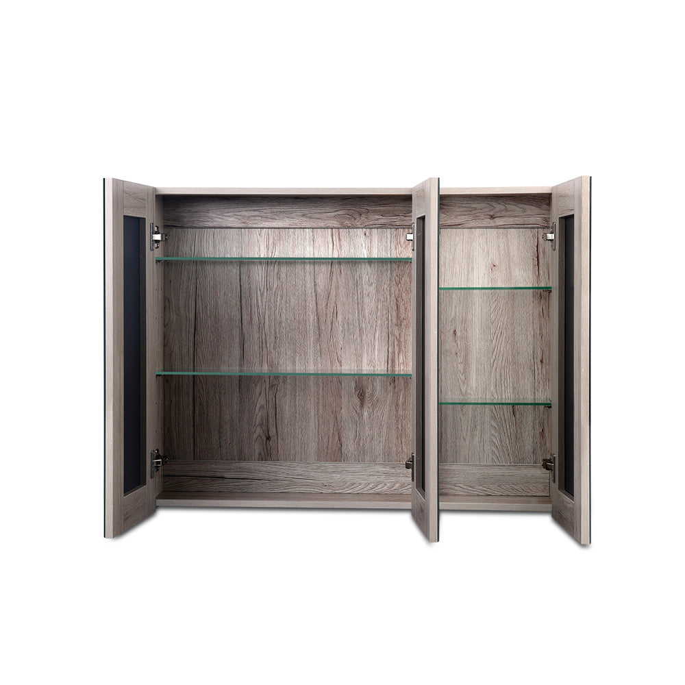 Cefito Bathroom Mirror Cabinet 900x720mm Oak