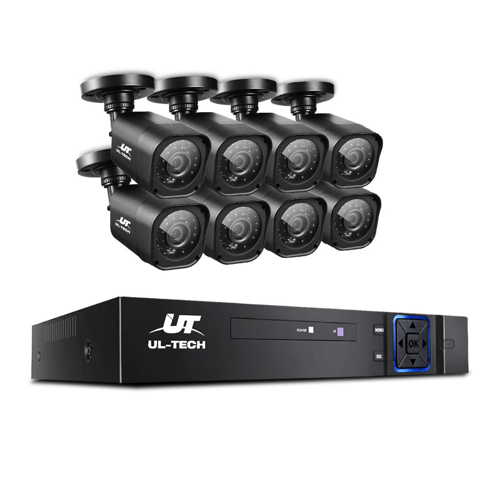 UL-tech CCTV Security System 8CH DVR 8 Cameras 1080p