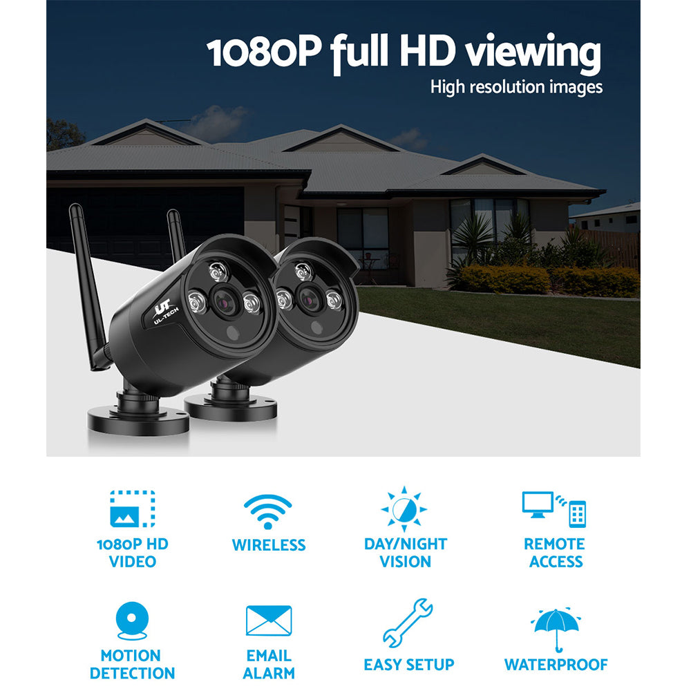UL-tech Wireless CCTV 3MP 2 Cameras Bullet