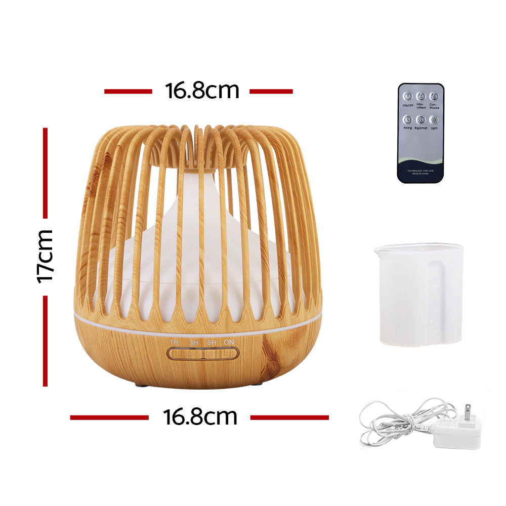 Devanti 4-In-1 Aroma Diffuser Aromatherapy Humidifier Essential Oil 500ml
