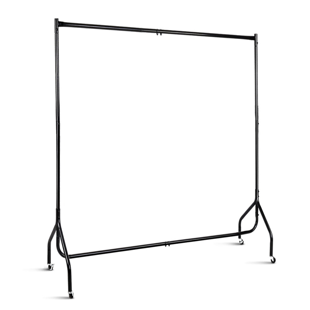 Artiss Clothes Rack Airer Coat Stand 6FT Rail Wheels
