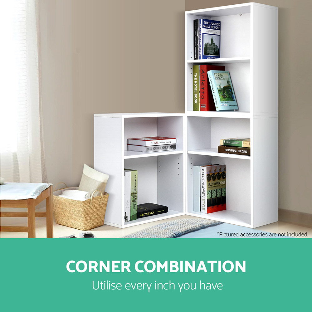 Artiss Bookshelf Set of 3 - VENA White