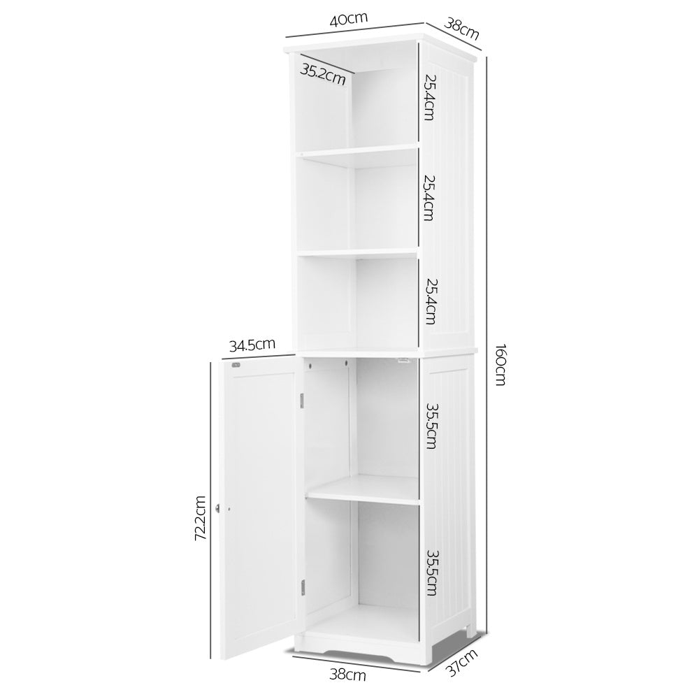 Artiss Bathroom Cabinet Storage 160cm White