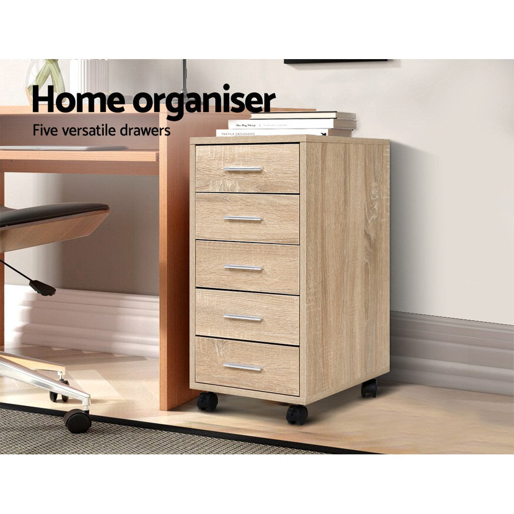 Artiss Filing Cabinet 5 Drawer Office Storage Organiser