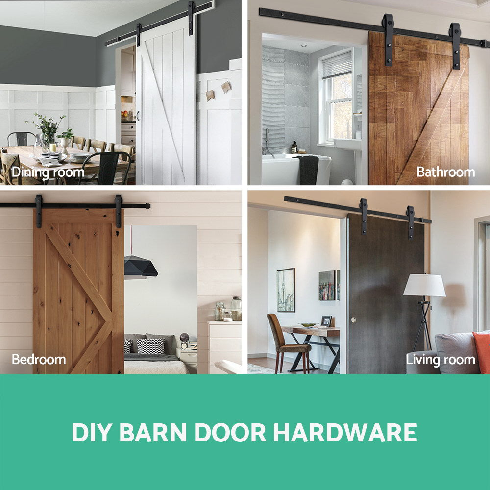 Cefito Sliding Barn Door Hardware Track Set 3.66m