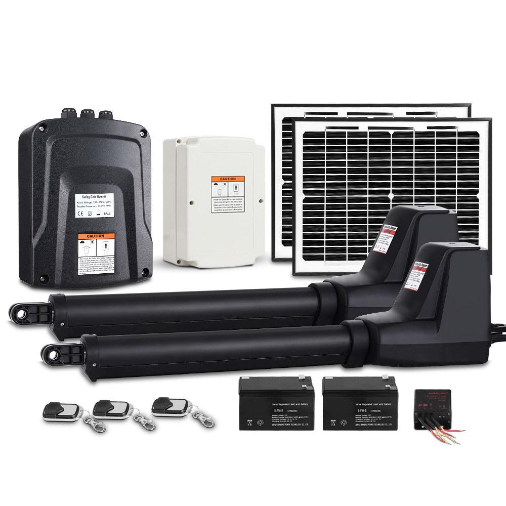 Lockmaster Dual Swing Gate Opener 800KG 20W Solar Panel