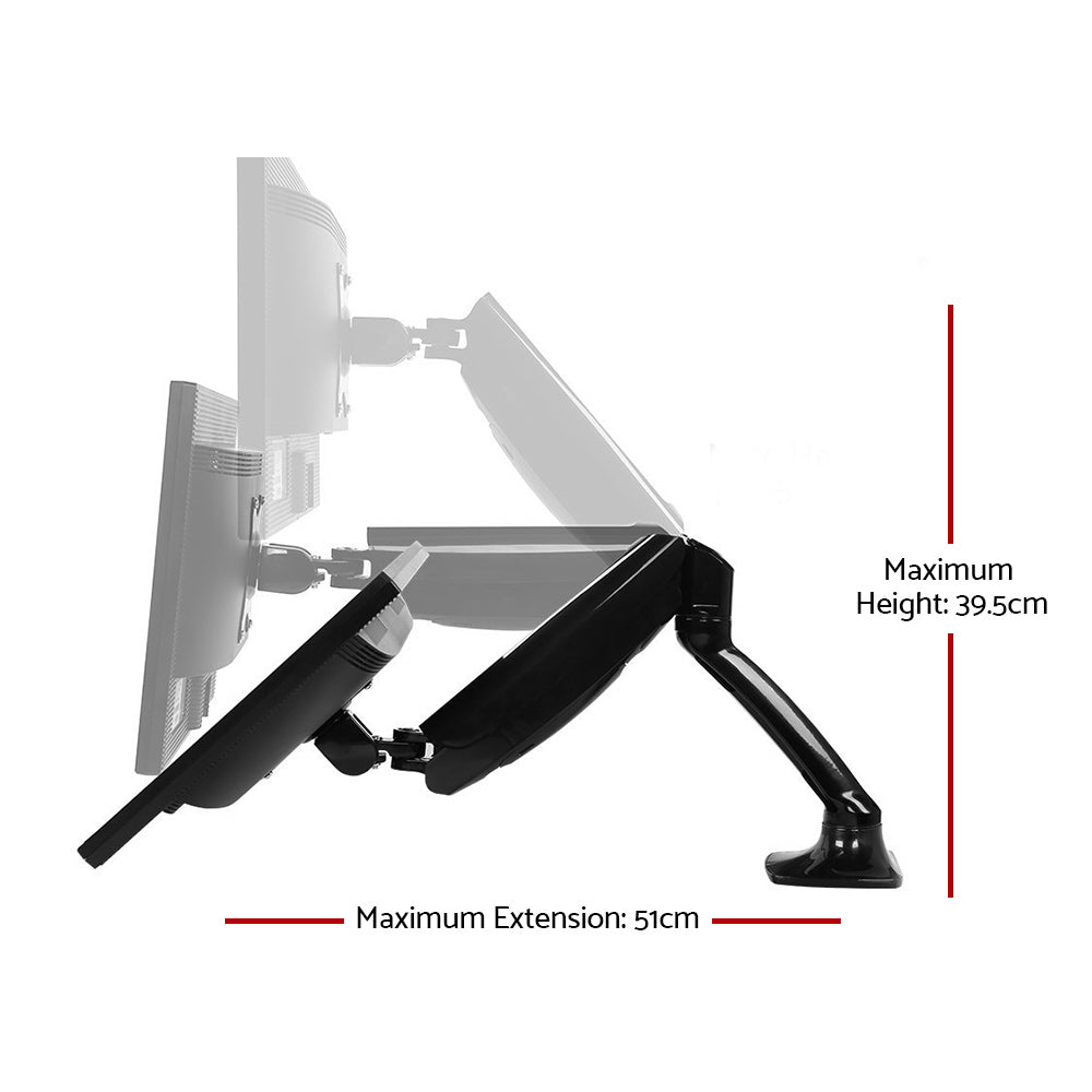 Artiss Monitor Arm Gas Spring Desk Mount Screen Holder