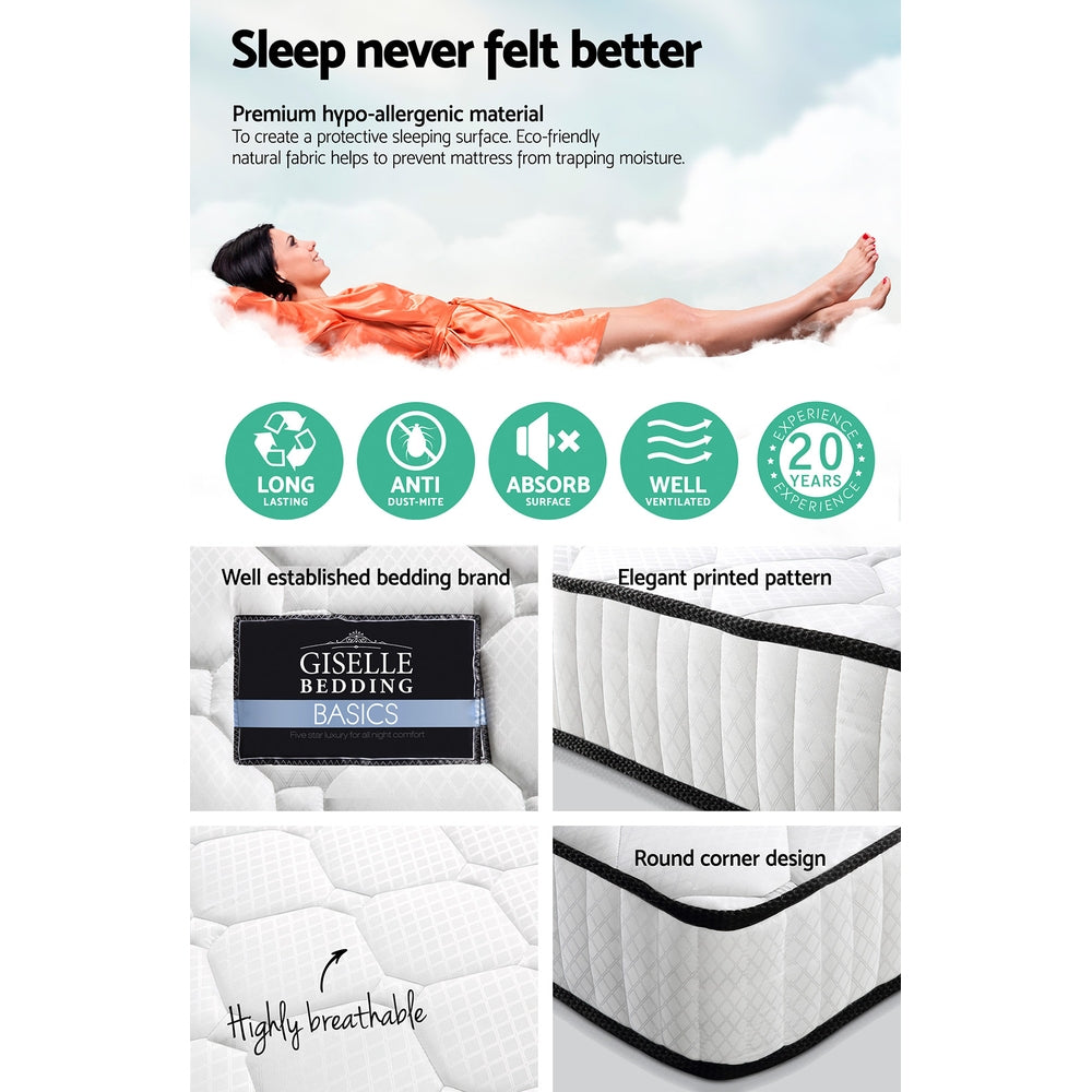 Giselle Bedding 21cm Mattress Tight Top Queen