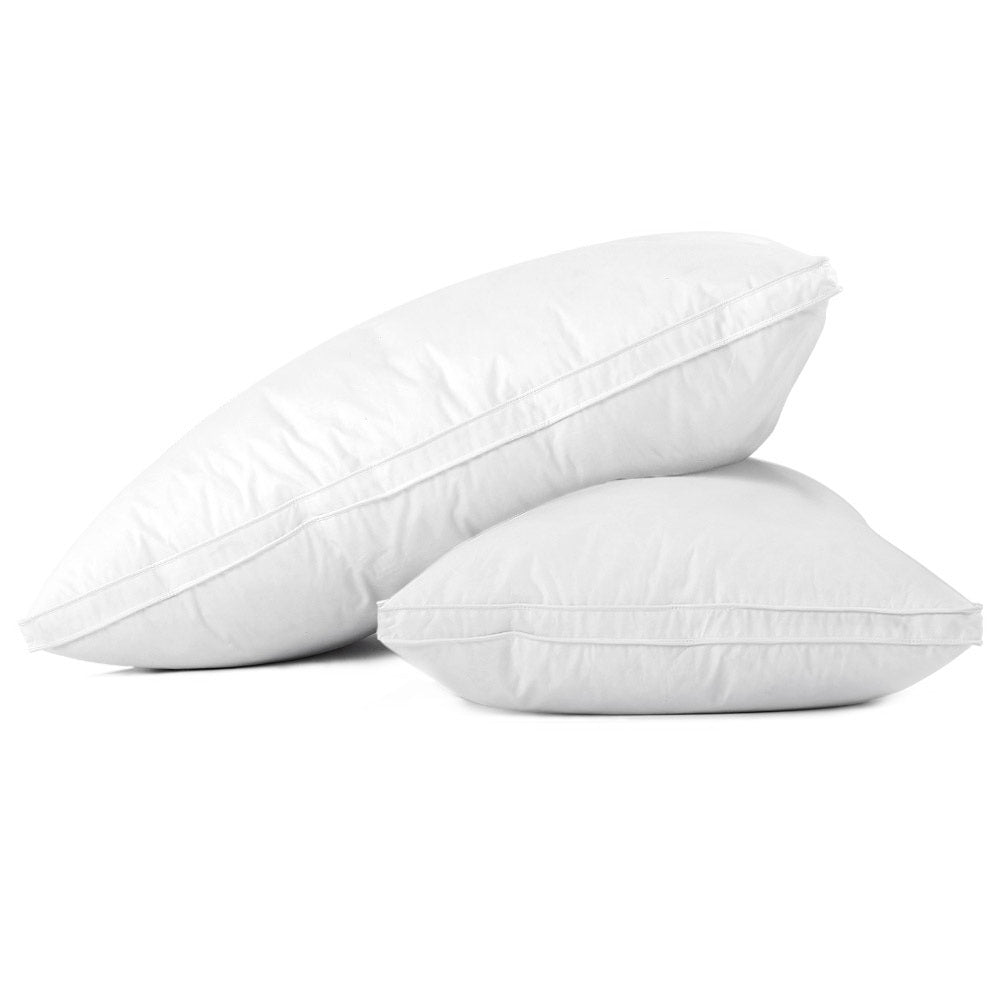 Giselle Bedding Duck Feather Down Pillow Luxury Twin Pack