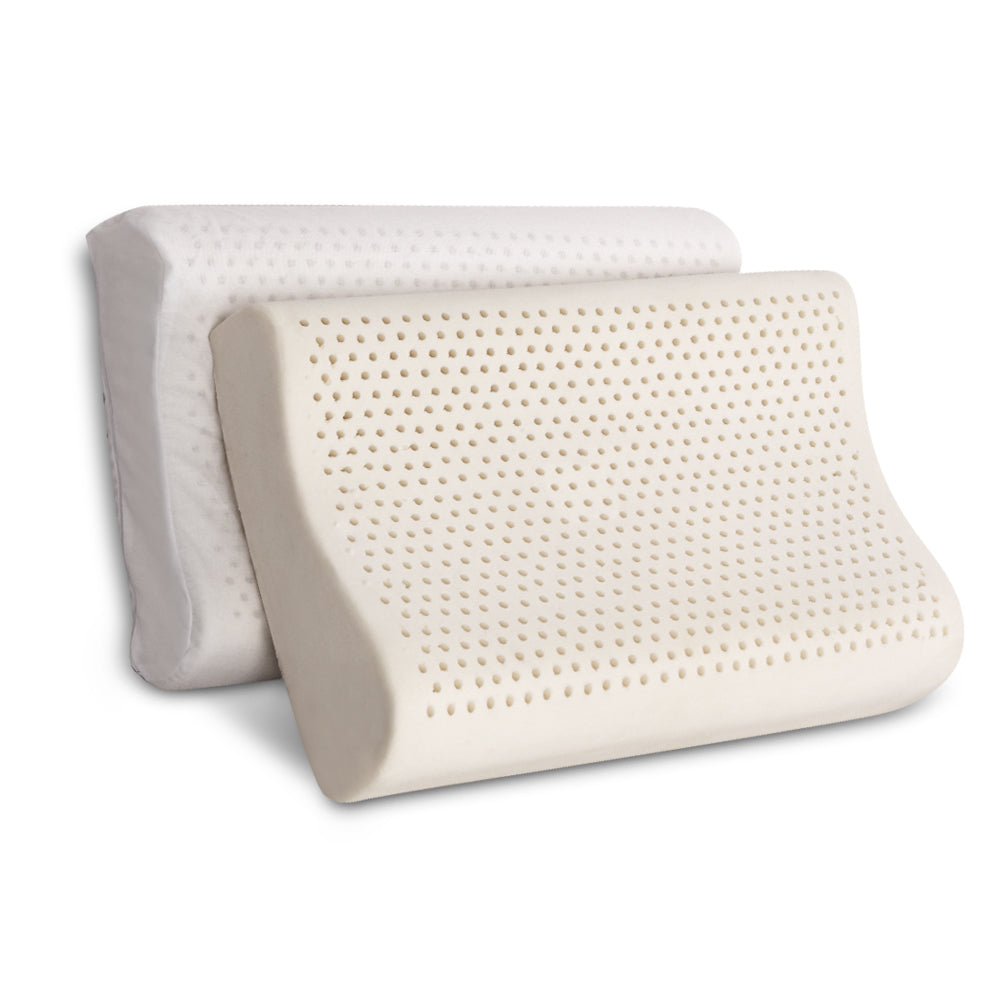 Giselle Bedding Natural Latex Pillow 2-Zone Twin Pack
