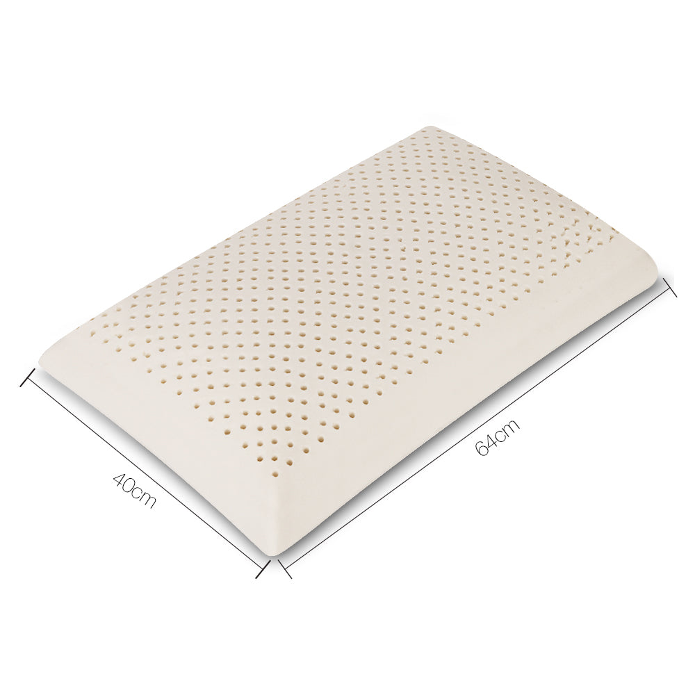 Giselle Bedding Natural Latex Pillow Classic Twin Pack