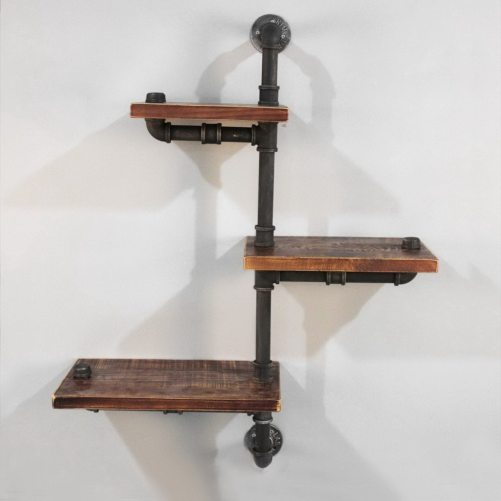Artiss Floating DIY Pipe Shelf 3 Tiers - IVAN