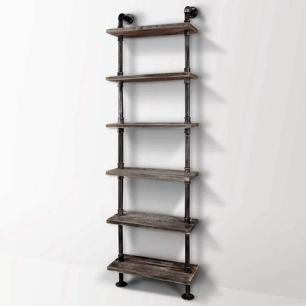 Artiss Floating DIY Pipe Shelf 6 Tiers - IDA