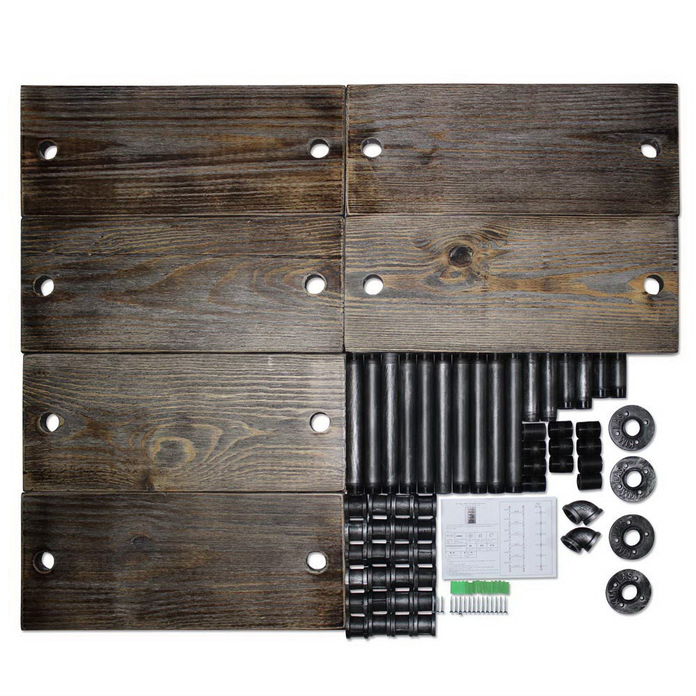 Artiss Floating DIY Pipe Shelf 6 Tiers - IDA