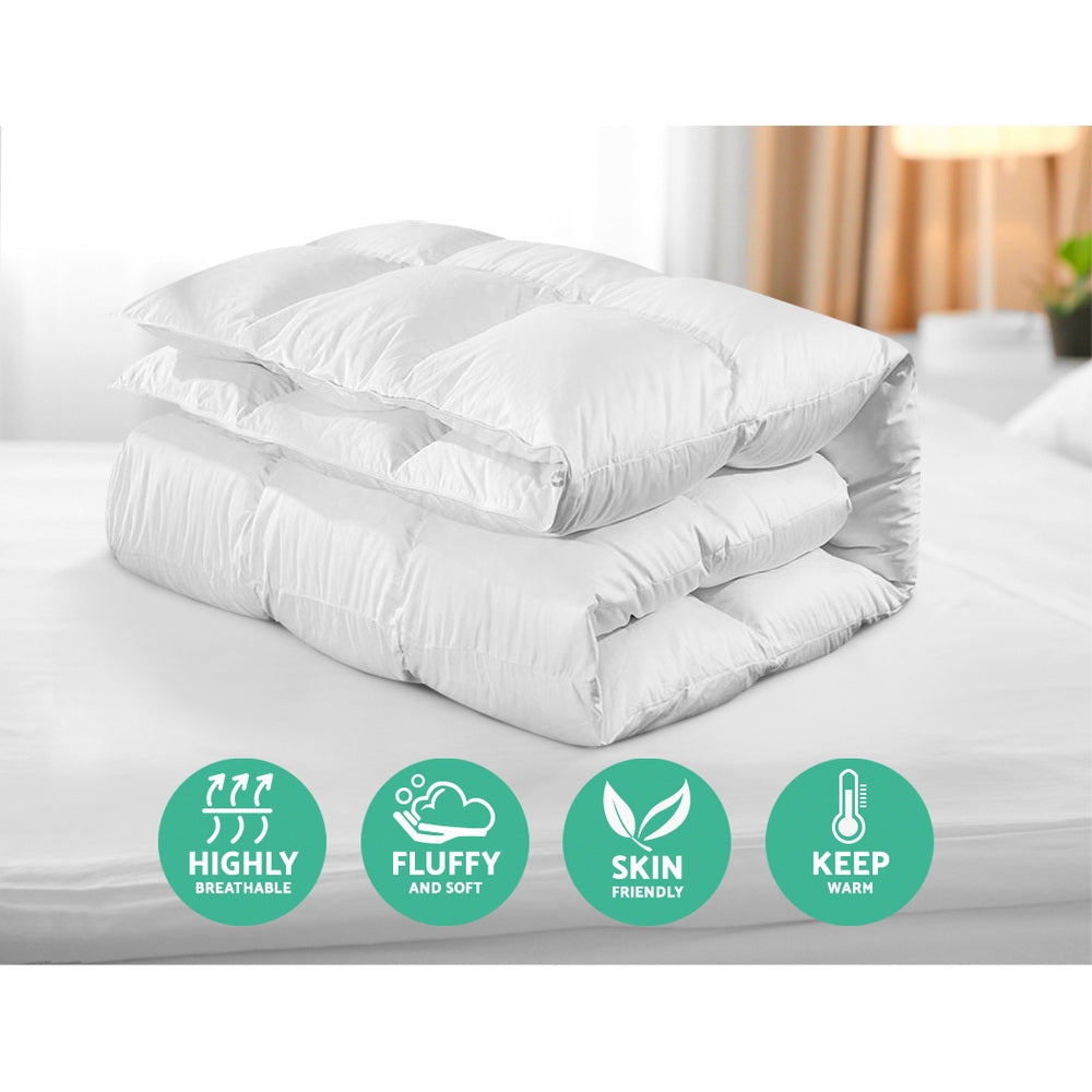 Giselle Bedding 800GSM Goose Down Feather Quilt King