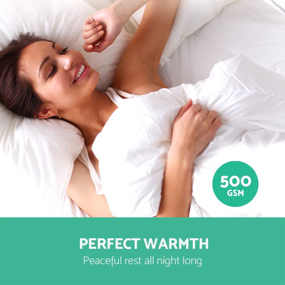 Giselle Bedding 500GSM Goose Down Feather Quilt Super King