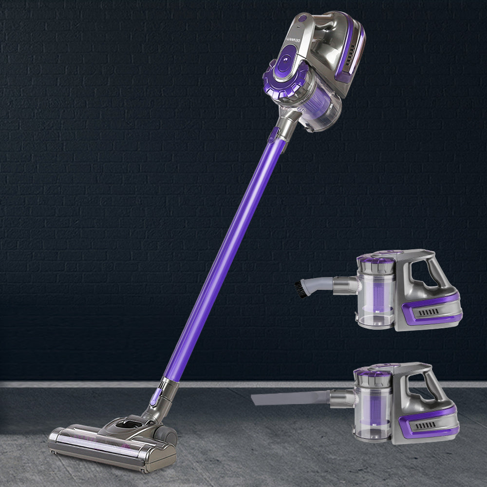 Devanti Stick Vacuum Cleaner Bagless Cordless 150W Purple