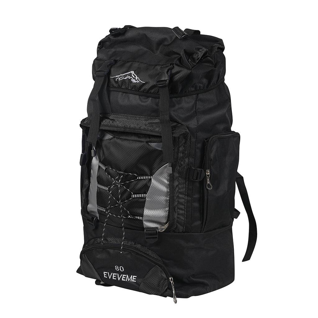 Military Backpack Tactical Hiking Camping Black-1954802640361754624