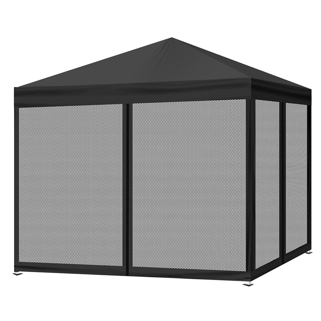 Mountview Gazebo Pop Up Marquee Outdoor Black-1954802644598001664