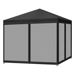 Mountview Gazebo Pop Up Marquee Outdoor Black-1954802644598001664