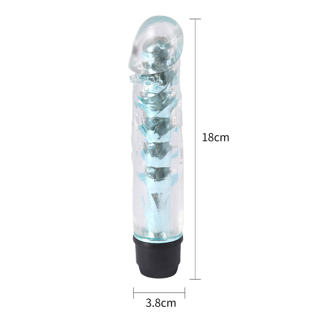 Multi Speed VibratingVibrator Realistic Blue-1954802621390917634