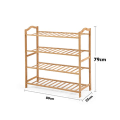 Levede Bamboo Shoe Rack Storage Wooden-1954802688059379714