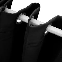 2x Blockout Curtains Panels 3 Layers Black-1954802969958551555