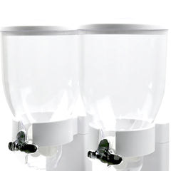 TOQUE Double Cereal Dispenser Dry Food White-1954802892246487043