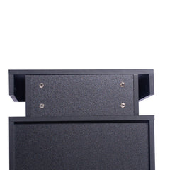 Levede Bedside Tables Side Table 2 Drawers Black-1954802716106690564