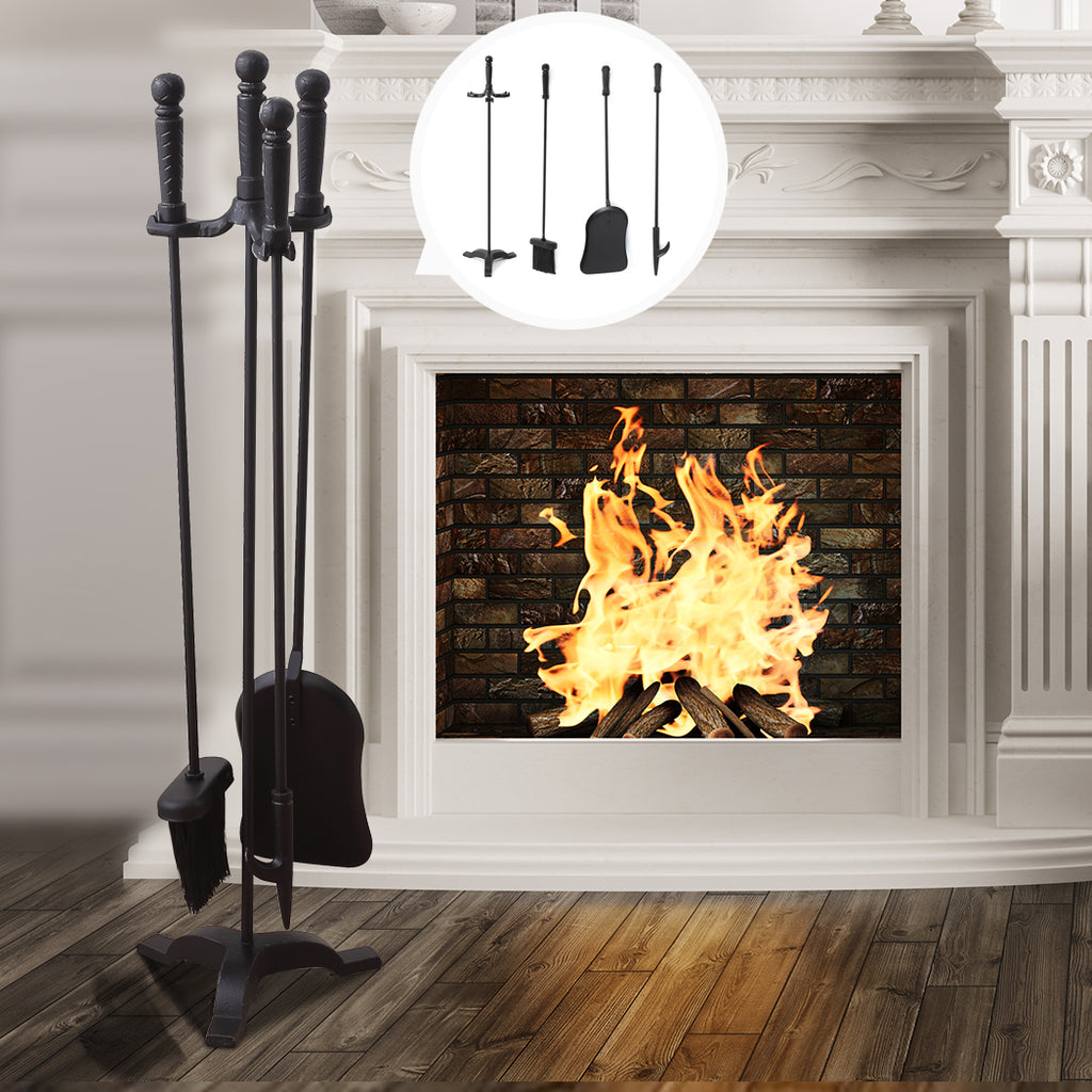 Traderight Fireplace Tool Set 4 PC Fire-1954802730711257095