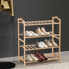 Levede Bamboo Shoe Rack Storage Wooden-1954802688059379719